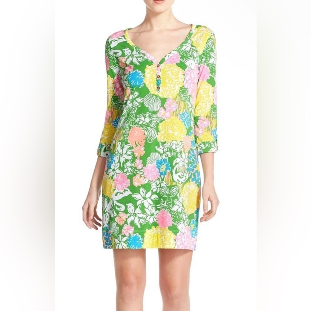 NWOT Lilly Pulitzer Palmetto Dress Hibiscus Green XS
